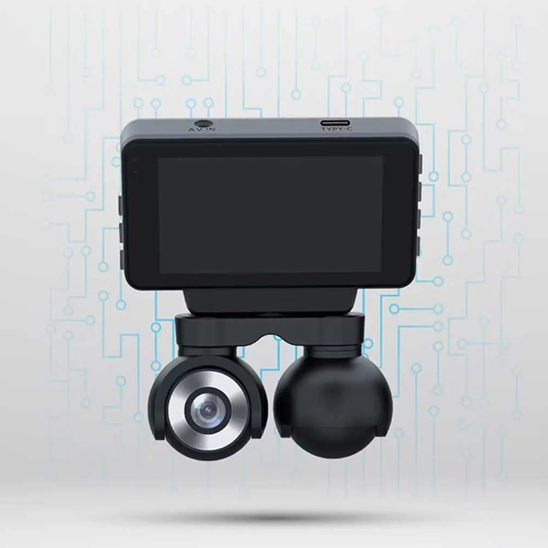 دوربین ثبت وقایع خودرو 4k پاورولوژی P4KCAM108 با دو لنز دوربین