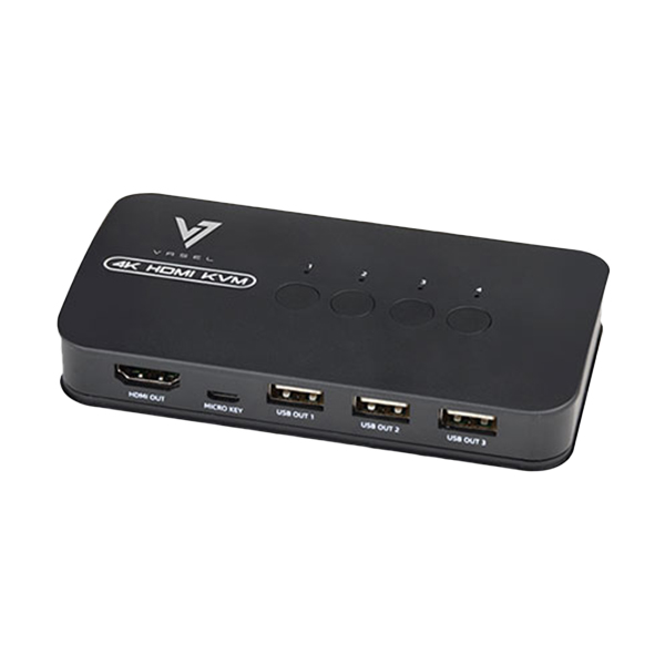 کی وی ام سوئیچ 4 پورت HDMI واصل مدل VSL-HK401