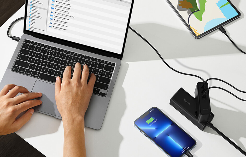 شارژر دیواری 140W باسئوس GaN5 Pro CCGP100201