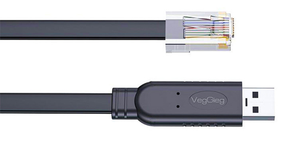 کابل کنسول USB به RJ45 وگیگ مدل V-U403 طول 1.5 متر