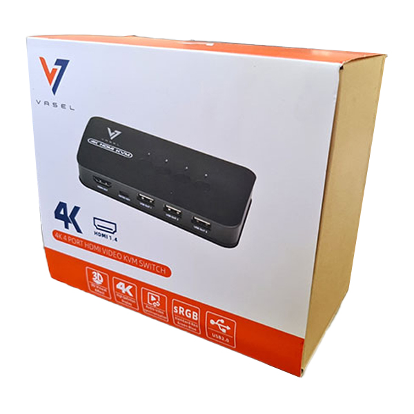 کی وی ام سوئیچ 4 پورت HDMI واصل مدل VSL-HK401