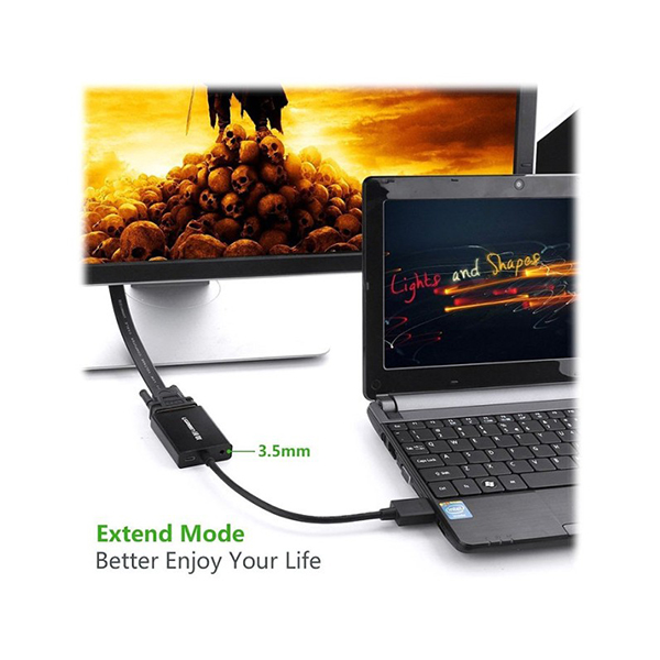 تبدیل HDMI به VGA یوگرین مدل 40233-MM102 به همراه آداپتور و خروجی صدا
