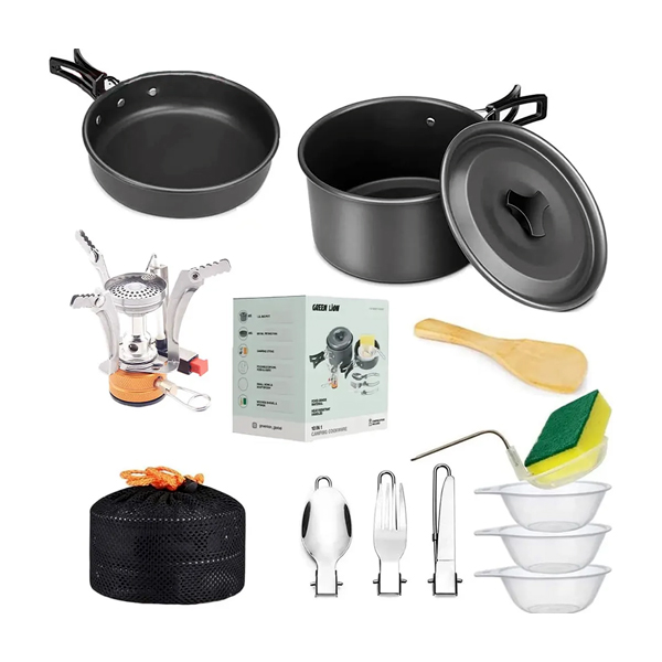 ظروف آشپزی و گاز کمپینگ گرین لاین Camping Cookware