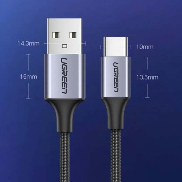 کابل تایپ سی یوگرین مدل 60128-US288 طول 2 متر