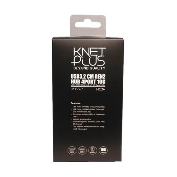 هاب 4 پورت USB 3.2 کی نت پلاس مدل KP-HC34