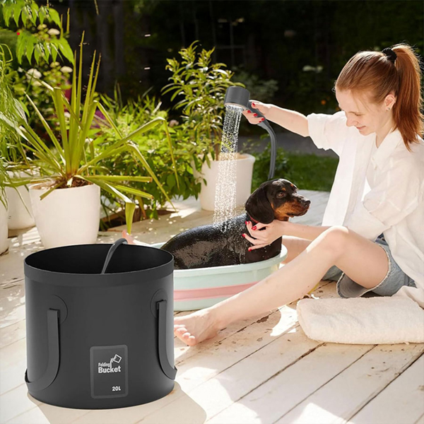 دوش کمپینگ شارژی با مخزن 20 لیتری گرین لاین Green Lion Camping Shower with Intelligent Digital Display