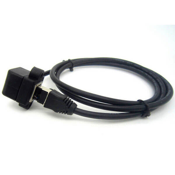 کابل افزایش طول شبکه CAT5 پنلی زاویه 90 درجه 