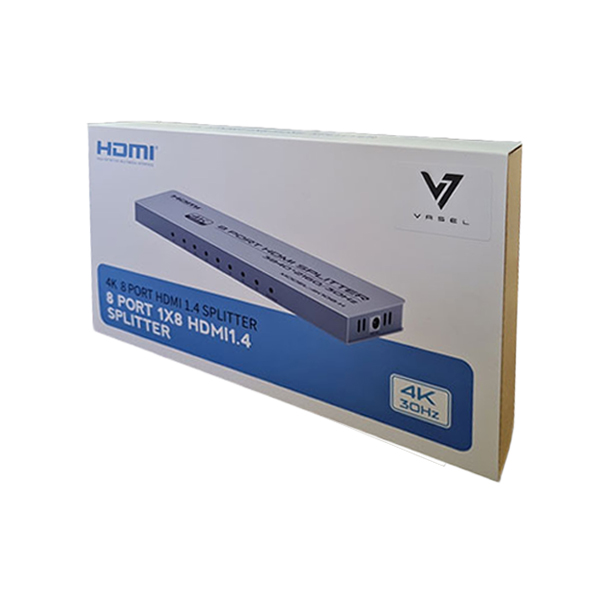 اسپلیتر 8 پورت HDMI واصل 4K مدل VSL-4K108-H