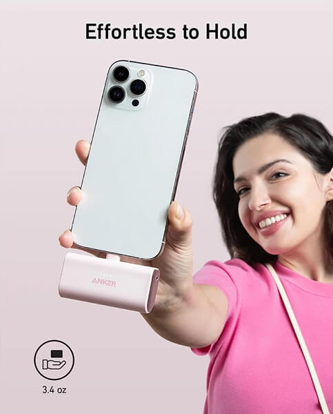 وزن سبک پاوربانک 12 وات انکر مدل A1645H11-1