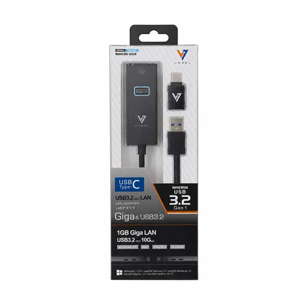 خرید تبدیل USB 3.2 و Type-C به LAN واصل مدل VSL-LC320