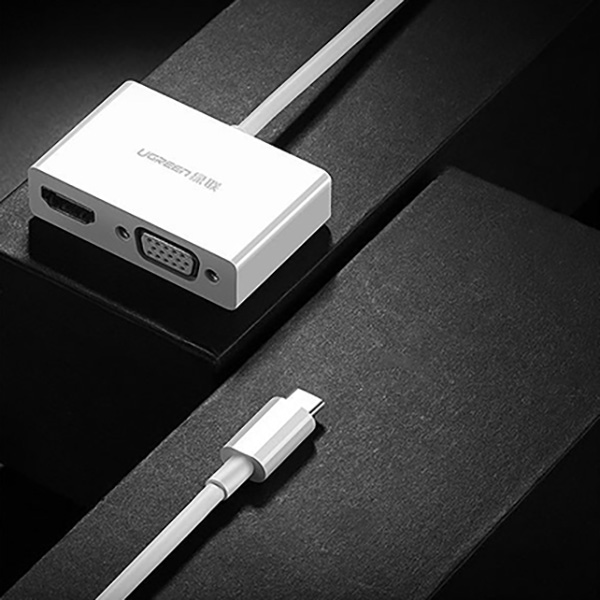 تبدیل Type-C به HDMI و وی جی ای یوگرین 50251 مدل MM123