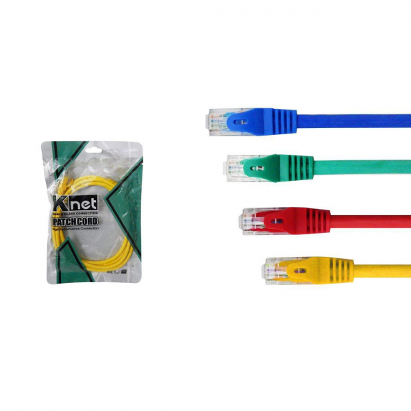 کابل شبکه کی نت CAT6 UTP مدل K-NCP6U010 به طول 1 متر