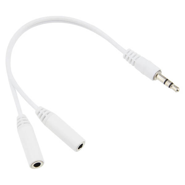 کابل تبدیل 1 به 2 جک 3.5 میلی متری هدفون AUX splitter