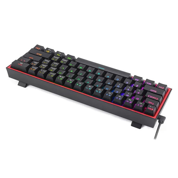 اتصال USB-C کیبورد گیمینگ ردراگون K617 FIZZ GGB RGB-M 