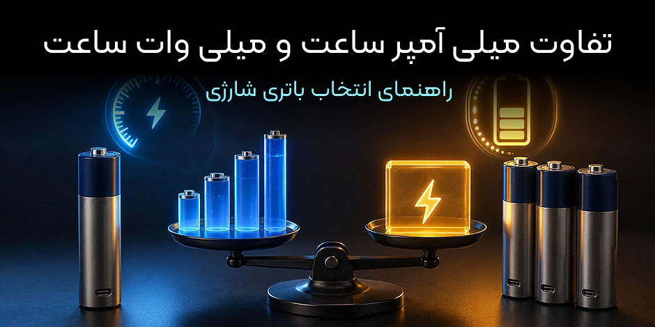 تفاوت میلی‌آمپر ساعت (mAh) و میلی‌وات ساعت (mWh) چیست؟ راهنمای کامل انتخاب باتری