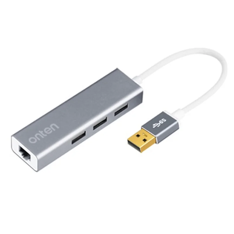 هاب USB 2.0 اونتن مدل U5226 با 3 پورت USB 2.0 و LAN 100
