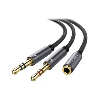 مبدل 2 نر به 1 ماده AUX یوگرین مدل AV140-20899 طول 20 سانتی متر