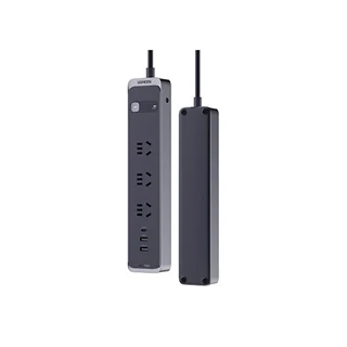چند راهی برق یوگرین مدل CD337-90895 با 3 پریز برق و 1 پورت USB-C و 2 پورت USB-A