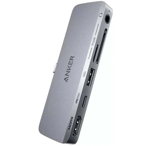 هاب تایپ سی 6 پورت آیپد انکر A8363HA1 با پورت Type-C و USB3.0 و AUX و HDMI و کارت حافظه