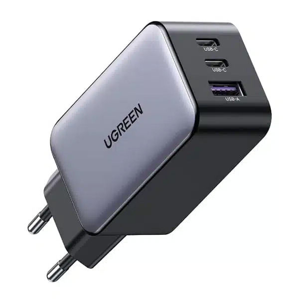 شارژر دیواری 65 وات یوگرین مدل CD244-10335 با 1 خروجی USB-A و 2 خروجی USB-C