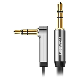 کابل 1 به 1 صدا AUX یک سر 90 درجه یوگرین مدل AV119-10729 طول 5 متر