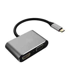 تبدیل Type-C به HDMI و VGA فرانت مدل FN-UC2VH202