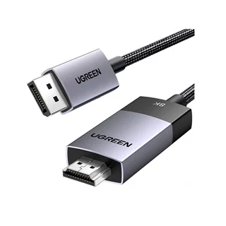 کابل تبدیل DisplayPort به HDMI یوگرین مدل DP115-80396 طول 1.5 متر با رزولوشن 8K
