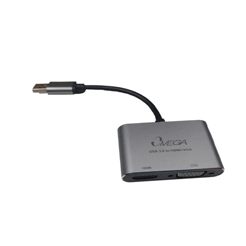 تبدیل USB3.0 به HDMI + VGA امگا مدل OM-DYC41