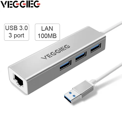 هاب مبدل USB3.0 به LAN وگیگ مدل U3-3U-S