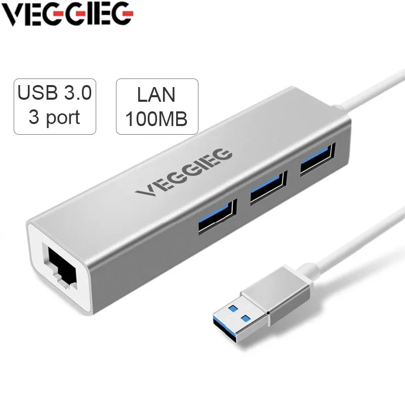 هاب مبدل USB3.0 به LAN وگیگ مدل U3-3U-S