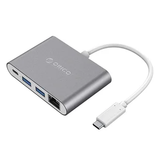 تبدیل Type-C به USB/RJ45/USB-C اوریکو مدل RCR2A