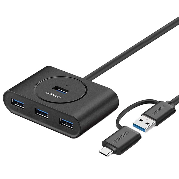 هاب 4 پورت USB 3.0 یوگرین مدل 40850-CR113 + تبدیل OTG