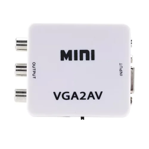 تبدیل VGA به AV وی نت مدل MINI همراه با کابل صدا