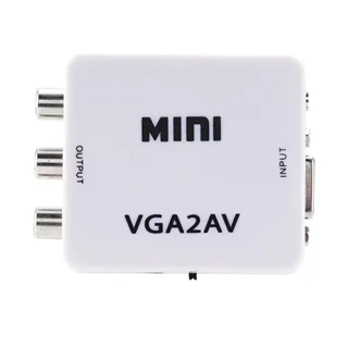 تبدیل VGA به AV وی نت مدل MINI همراه با کابل صدا