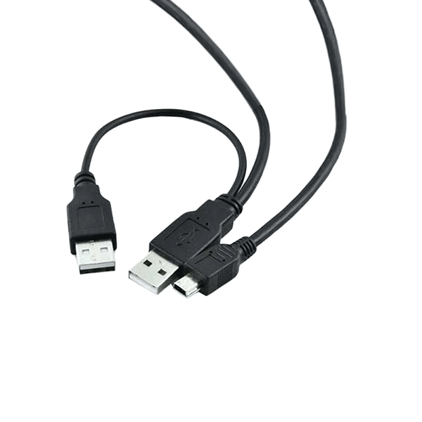 کابل تبدیل USB 2.0 2 x AM به Micro بافو 75 سانتی متر