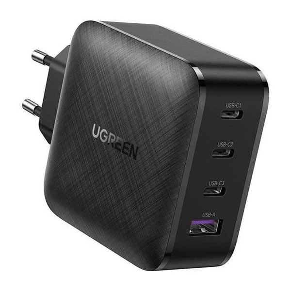شارژر دیواری 65 وات یوگرین مدل CD224-70774 با 1 خروجی USB-A و 3 خروجی USB-C