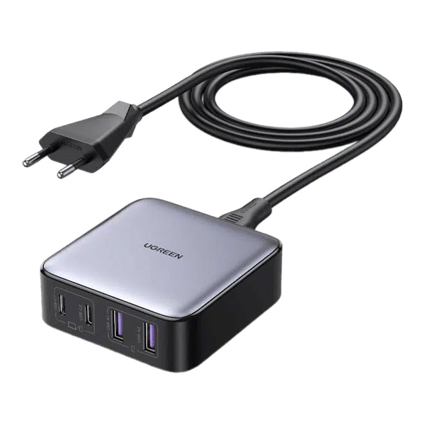 شارژر رومیزی 65 وات یوگرین مدل CD327-90747 با 2 خروجی USB-A و 2 خروجی USB-C