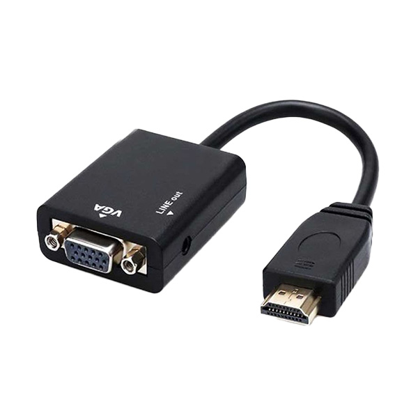 تبدیل HDMI به VGA کی نت مدل K-COHD2VGAP همراه با کابل صدا