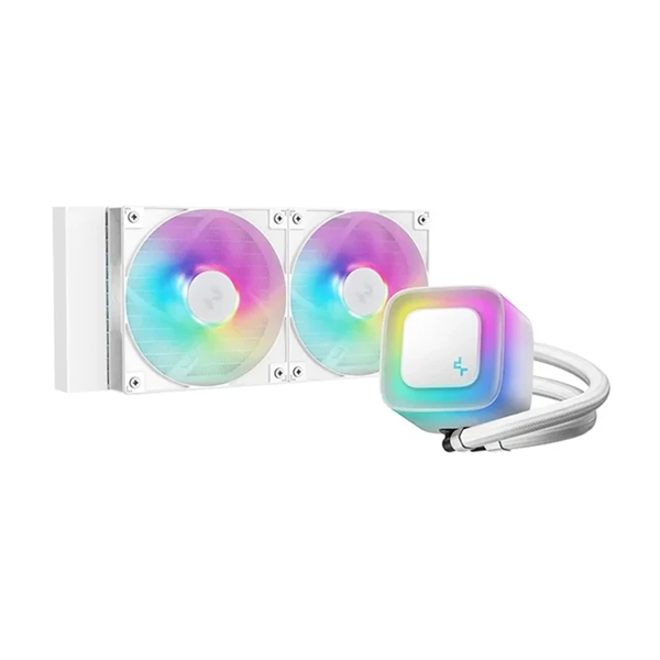خنک کننده مایع پردازنده دیپ کول مدل LE240 V2 ARGB WHITE