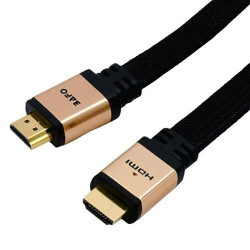 کابل HDMI تخت طلایی بافو ورژن 1.4 با طول 2 متر