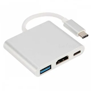 تبدیل Type-C به USB-C/HDMI/USB مدل MN