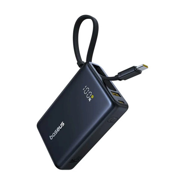 پاوربانک 45 وات باسئوس مدل P10076803123-00 ظرفیت 10000 میلی‌ آمپر ساعت