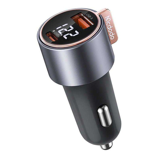 شارژر فندکی 75W مک دودو مدل CC-3690 با 1 خروجی USB-A و 1 خروجی USB-C
