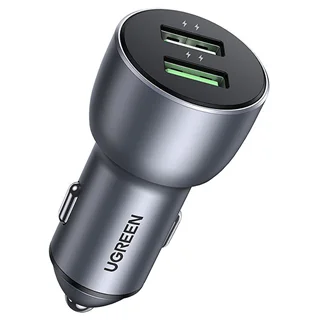 شارژر فندکی یوگرین مدل 10144-CD213 با 2 خروجی USB