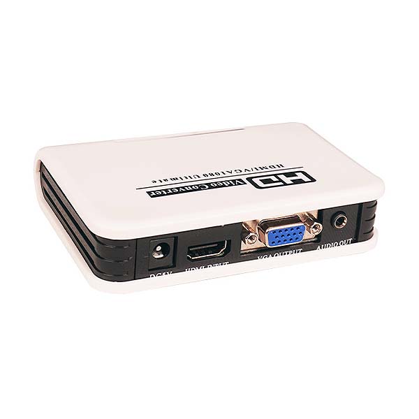مبدل HDMI به VGA کی نت مدل K-COHD2VGA به همراه آداپتور و کابل صدا