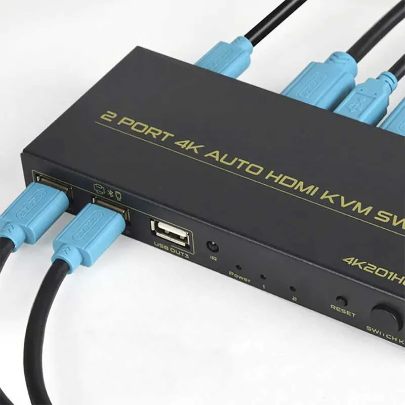 سوییچ HDMI KVM دو پورت اتوماتیک ونتولینک مدل ۴K201HUK