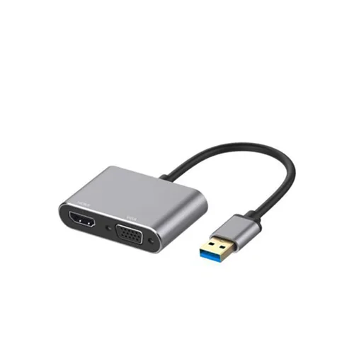 تبدیل USB 3.0 به VGA و HDMI مدل US523