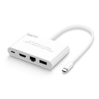تبدیل Type-C به HDMI/USB 3.0/ ETHERNET/TYPE-C بافو مدل BF-332