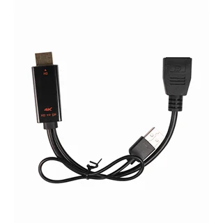 تبدیل HDMI به DisplayPort 4K با پورت تقویت کننده USB 2.0 کی نت مدل K-COHD2DP15