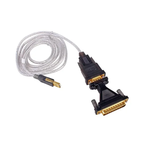 کابل تبدیل USB به RS232 دیتک 9 به 25 پین مدل DT-5003A همراه مبدل